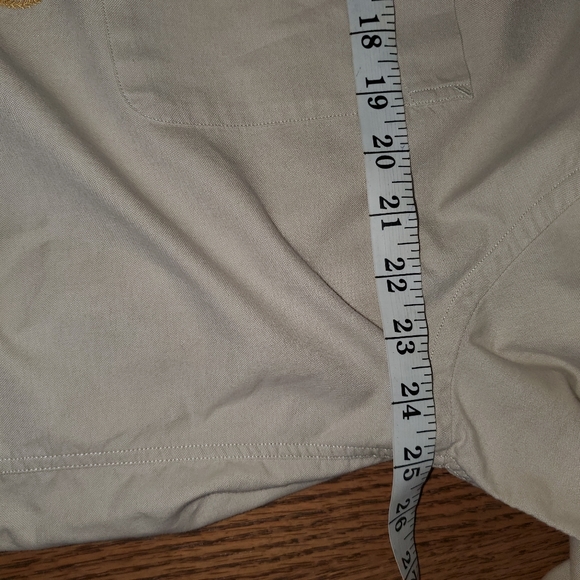 Vintage Tommy Hilfiger tan long.sleeve button down. 16.5 32-33. - Picture 7 of 11